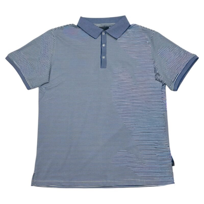 Slipknot Stripe Polo in Tide