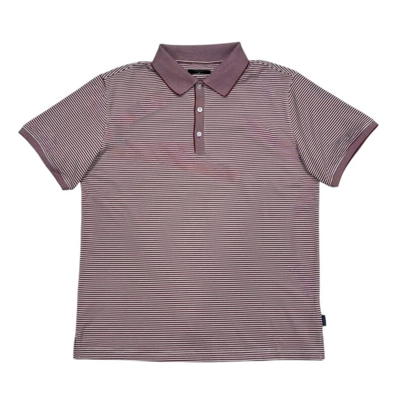 Slipknot Stripe Polo in Boysenberry