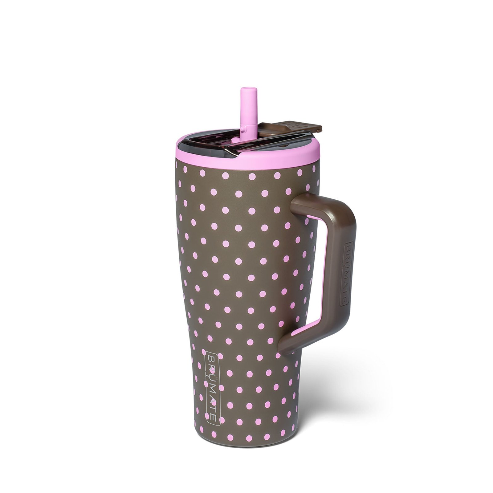 30oz Era Flip Handled Tumbler in Mocha Dot