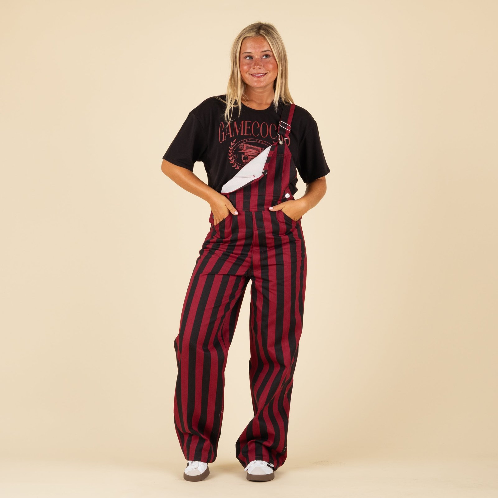 Garnet and Black Overall Bibs