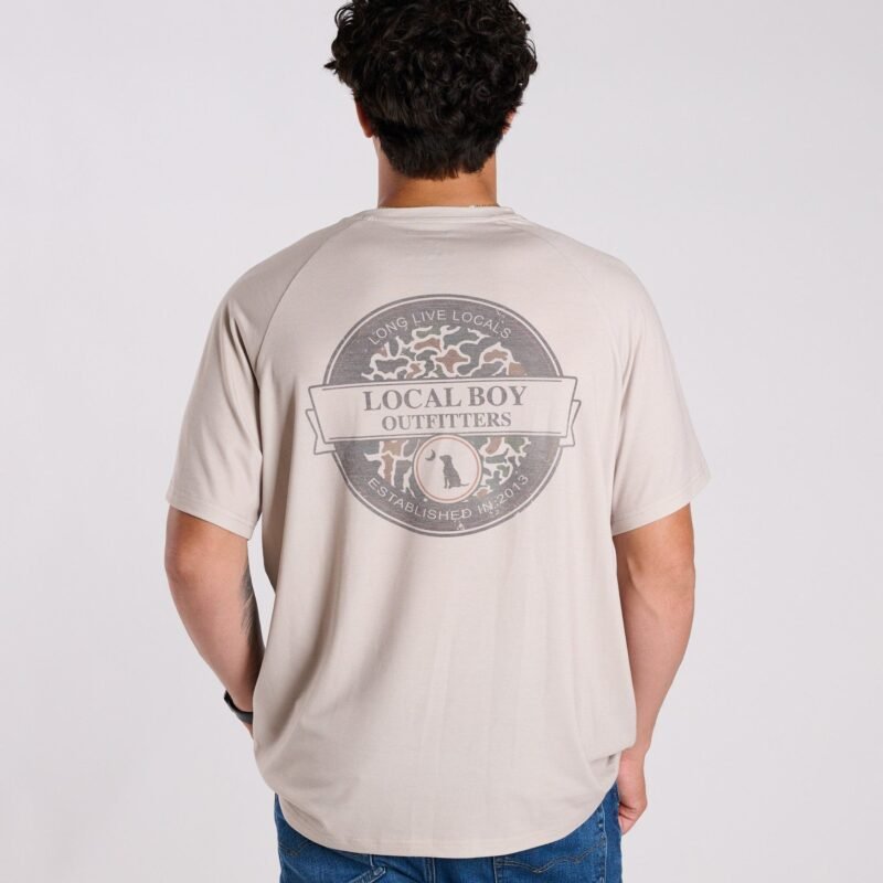 Heather Blend Long Live Locals Badge Short Sleeve T-Shirt