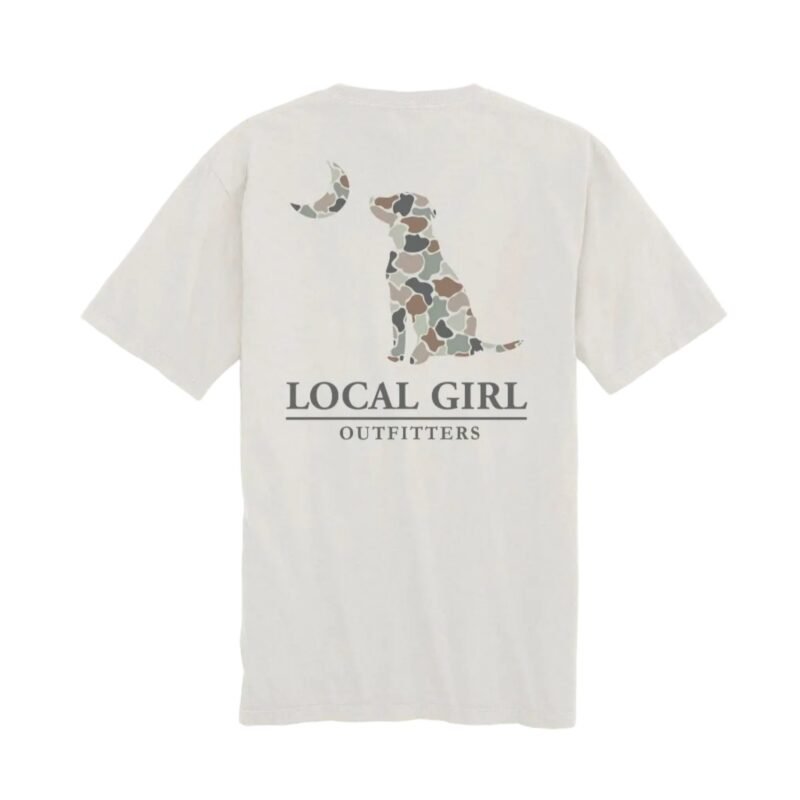 Youth Flora Forest Camo Short Sleeve T-Shirt in Silver
