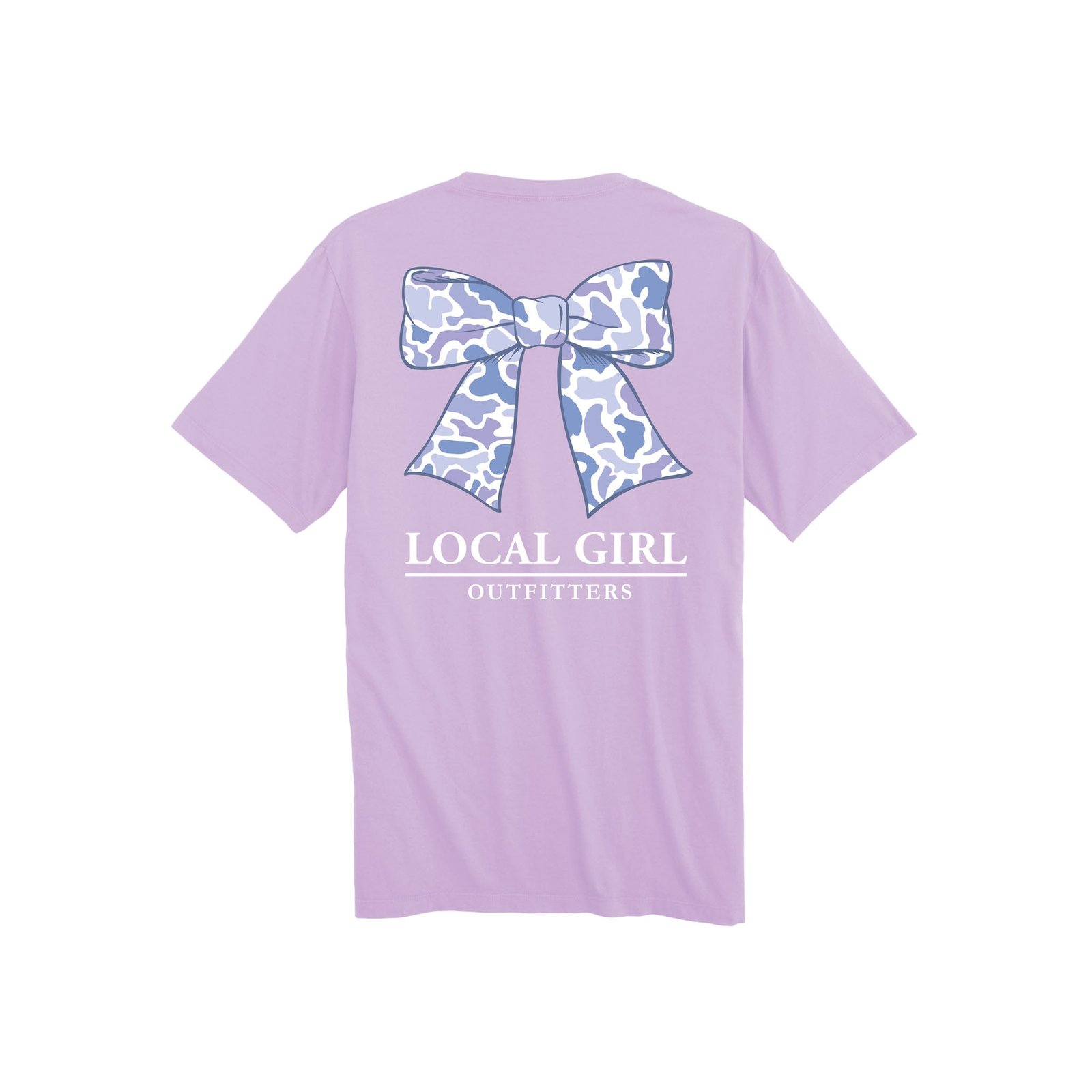 Youth Hydrangea Localflage Bow Short Sleeve T-Shirt