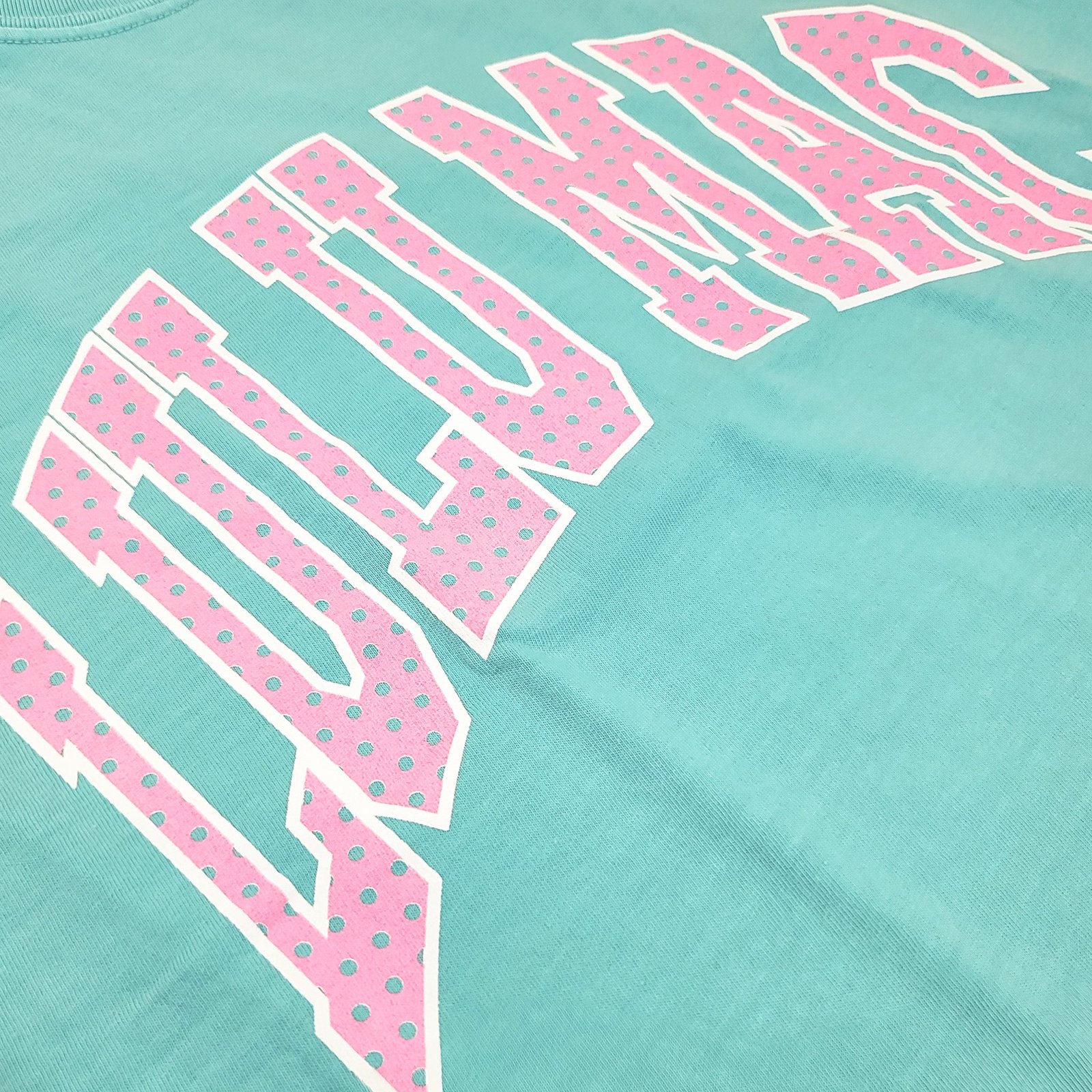 Lulu Mac Polka Dot Fill Short Sleeve T-Shirt in Chalky Mint