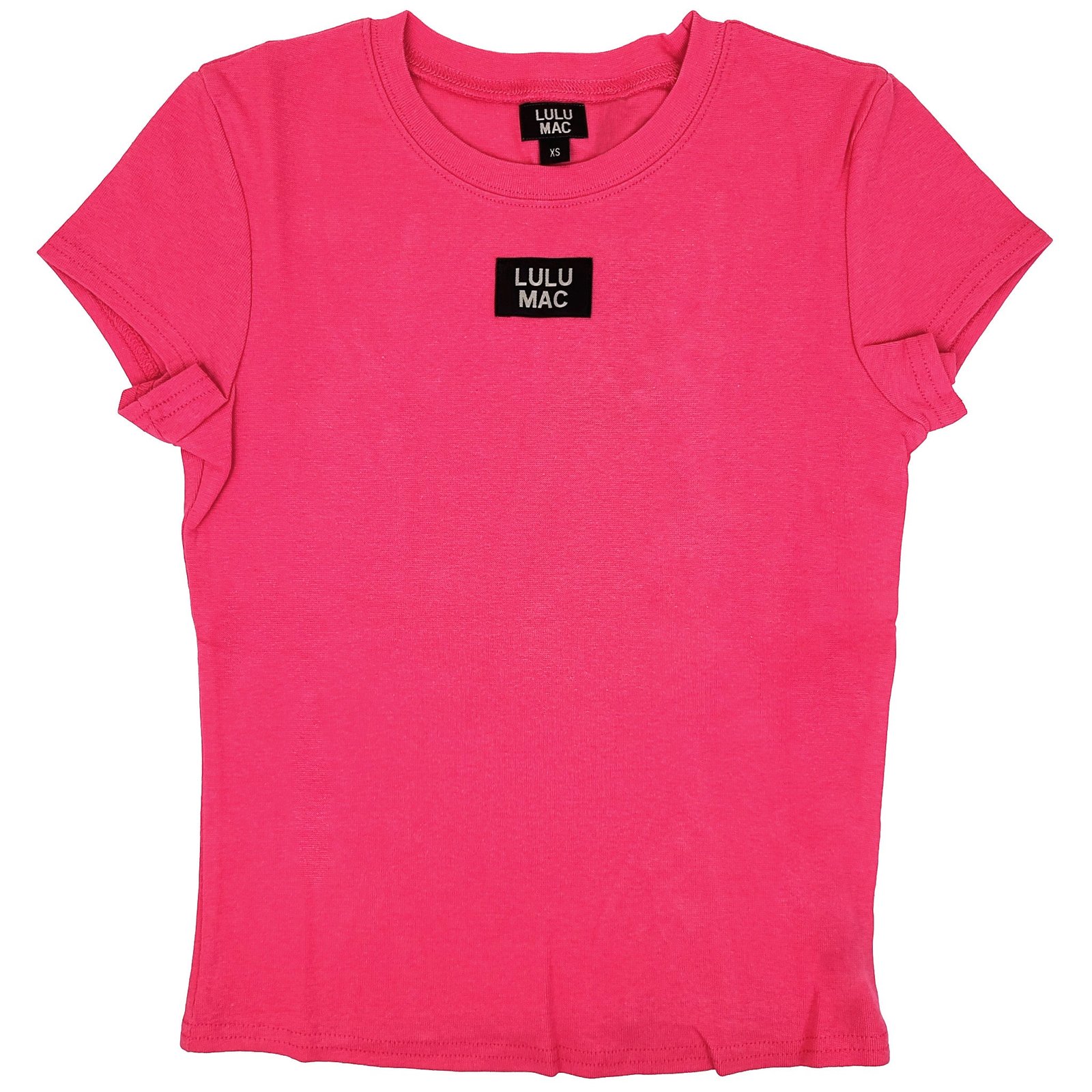 Lulu Mac Baby Tee in Hot Pink