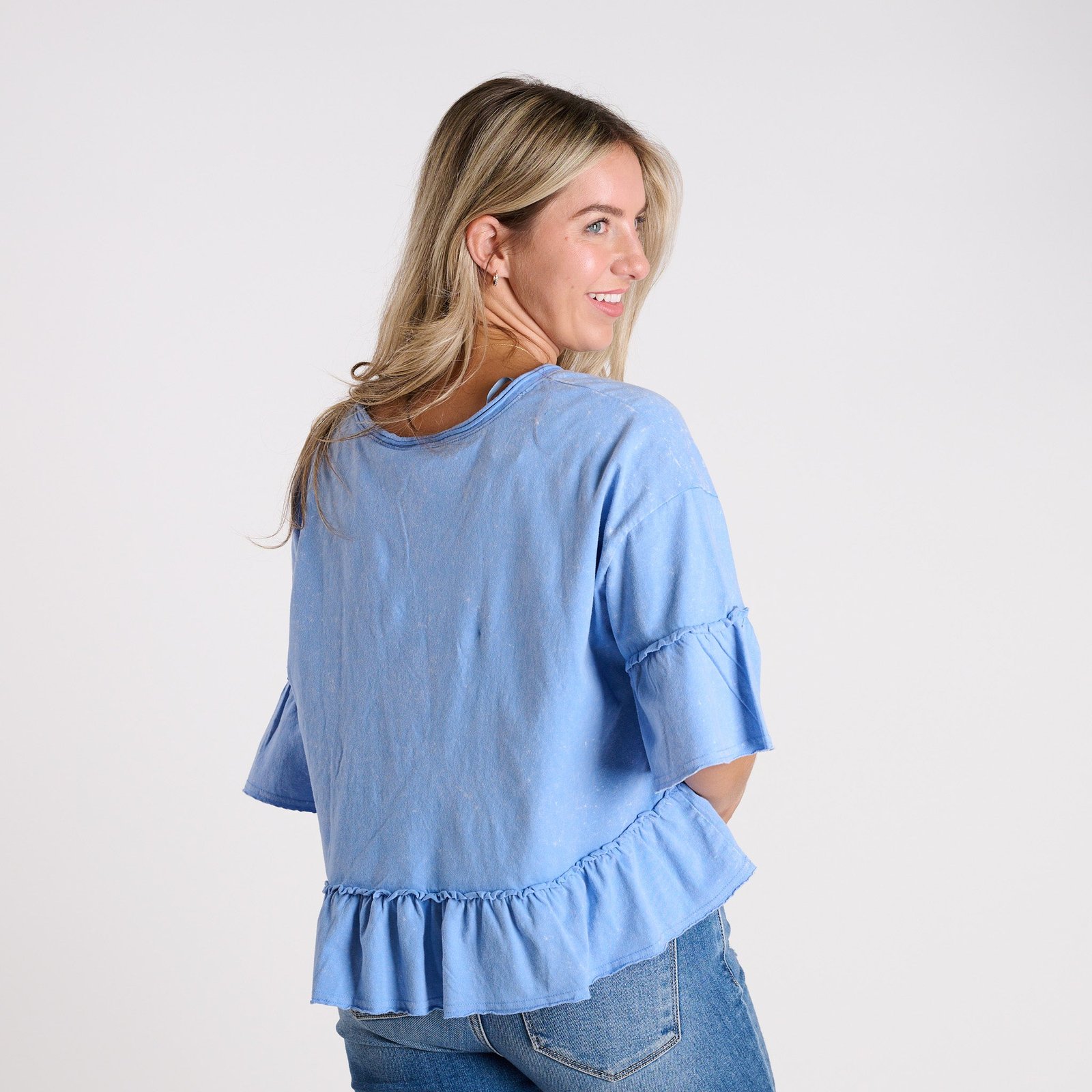 Babydoll Jersey Short Sleeve Top