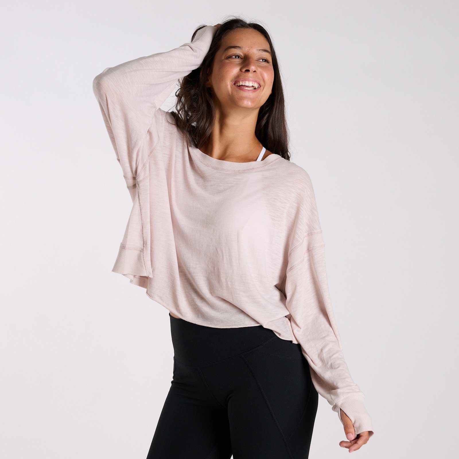 FP Movement Long Sleeve My Time Tee in Pearl