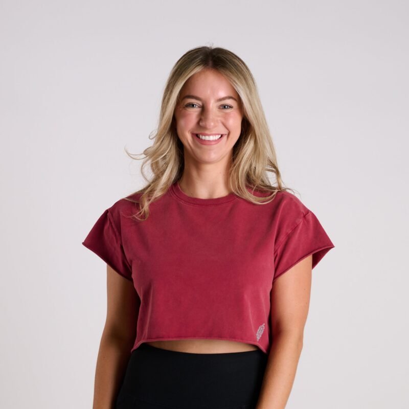 FP Movement Hot Shot Crop Tee in Brick