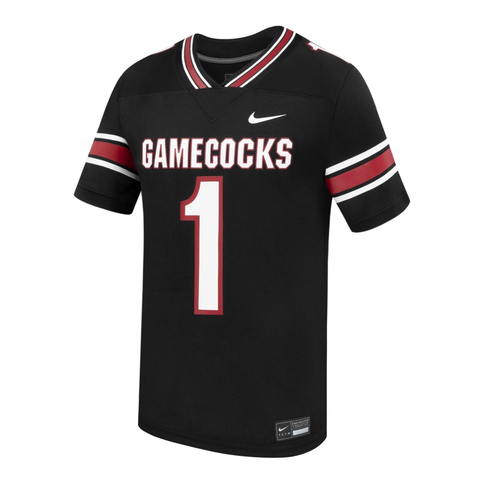 South Carolina Gamecocks #1 Replica Football Jersey in Black