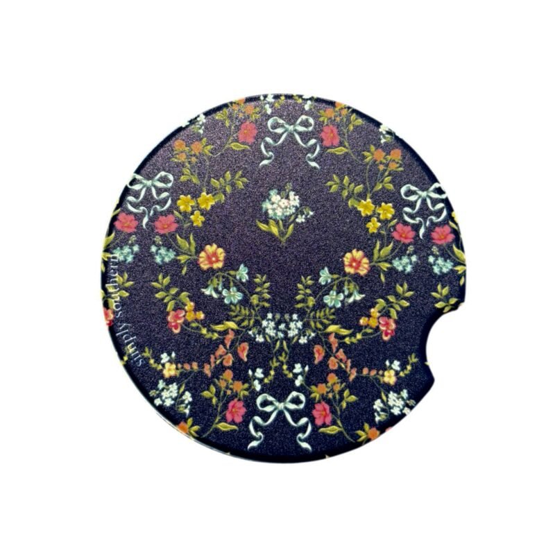 Midnight Floral Car Coaster