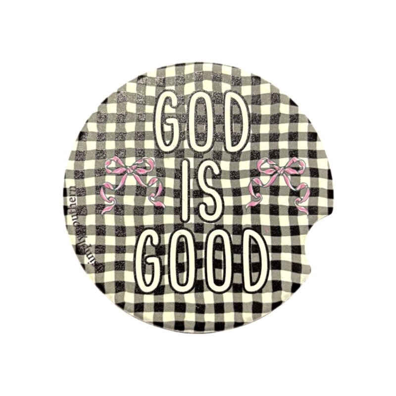 God Is Good Car Coaster