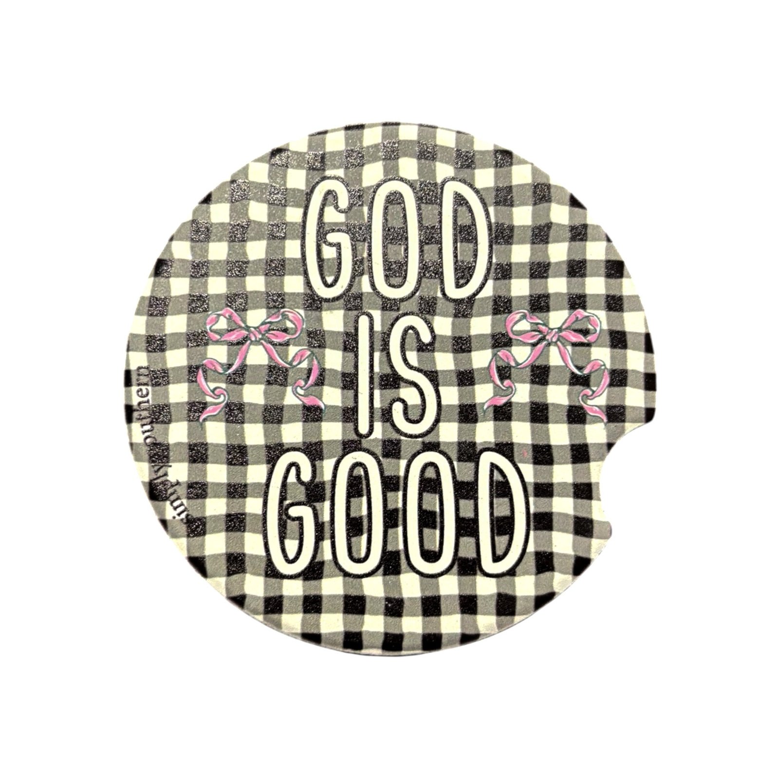 God Is Good Car Coaster