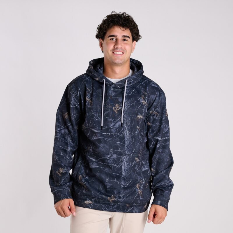 Men's William Hoodie in Black Camo