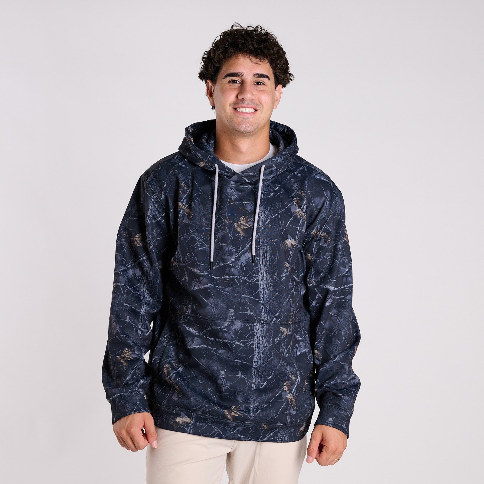 Men's William Hoodie in Black Camo