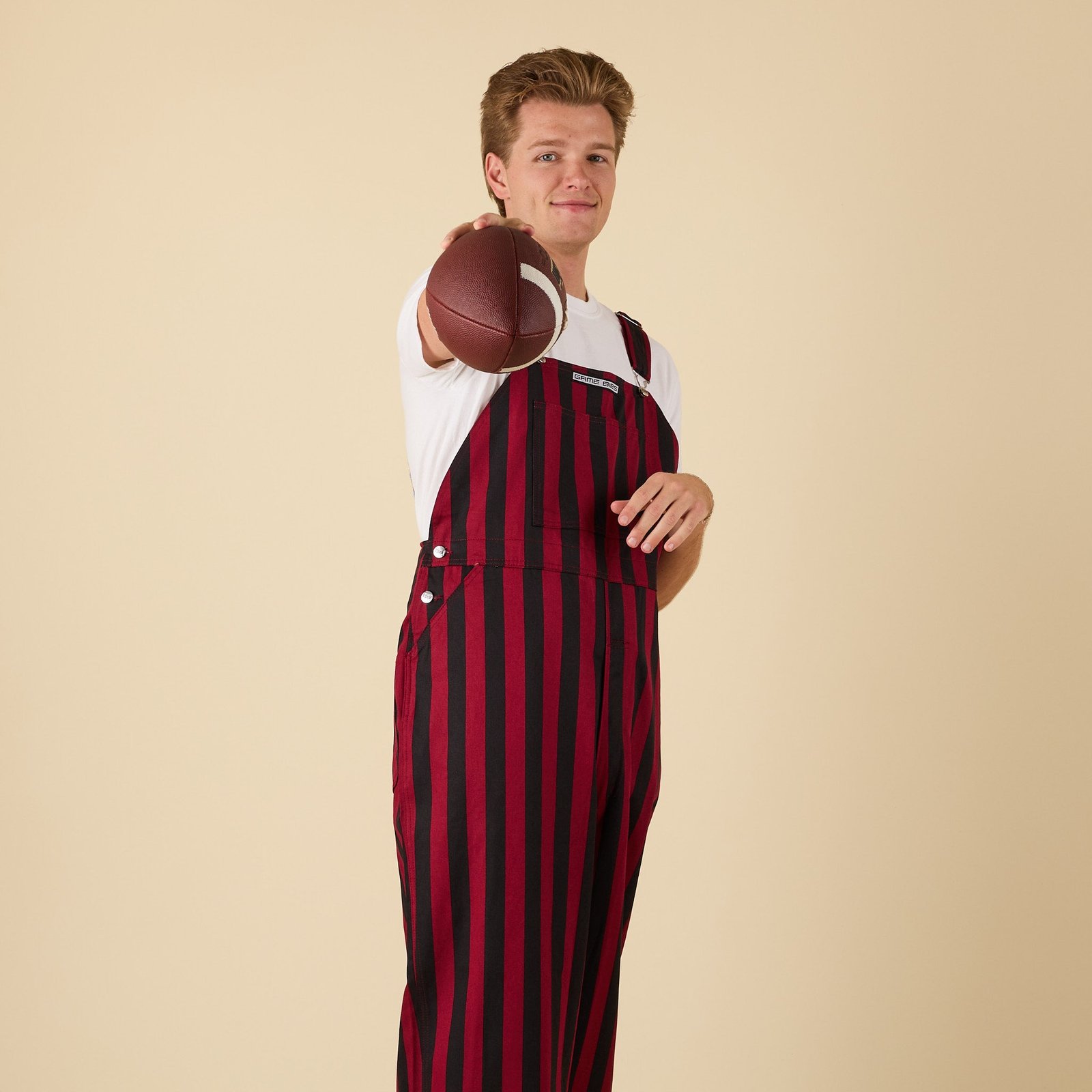 Garnet and Black Overall Bibs
