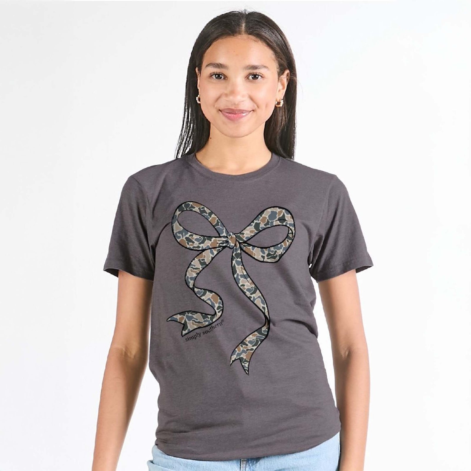 Old School Camo Bow Short Sleeve T-Shirt