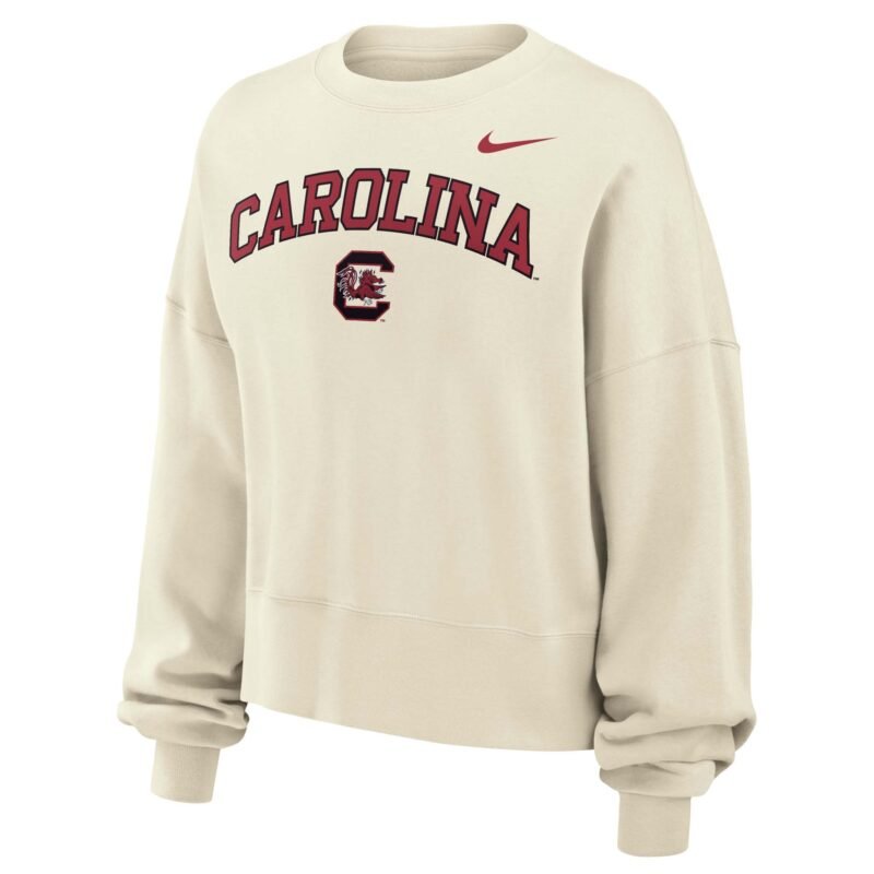 South Carolina Gamecocks Phoenix Fleece Crewneck Sweatshirt in Ivory