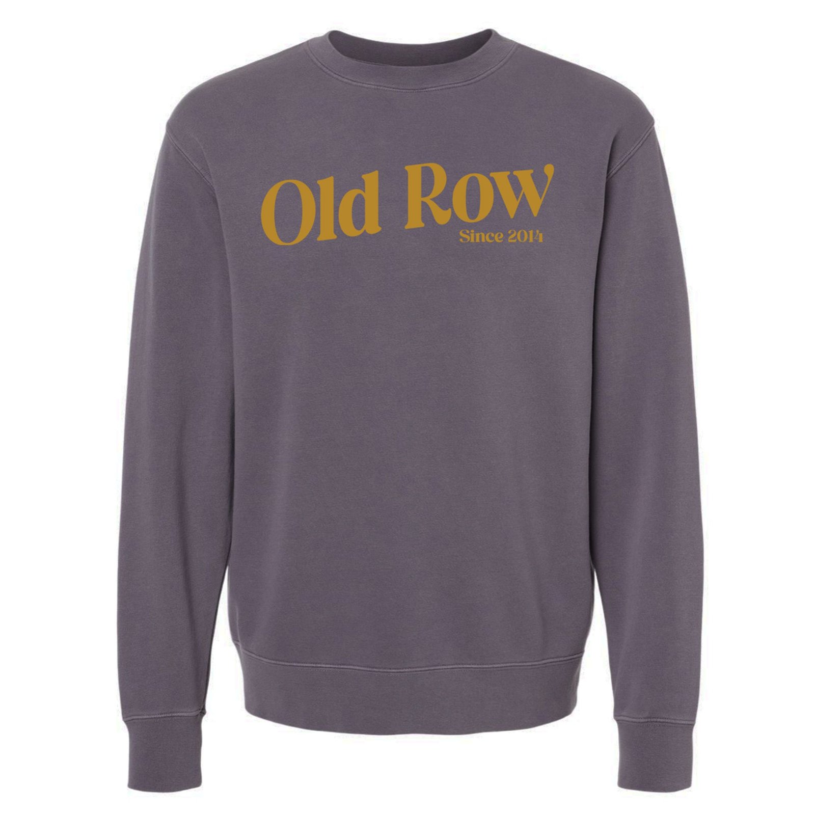 Old Row Puff Arch Crewneck Sweatshirt in Wine